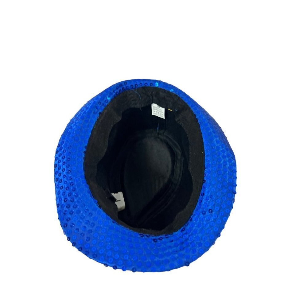 Blazing Blue Sequin Hat - Picture 9 of 10